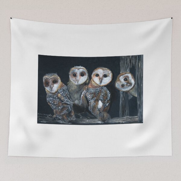 Item preview, Barn Owl Quartet designed and sold by Kunst-Grafik .