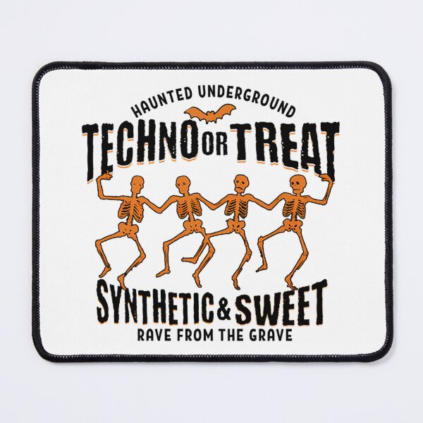 Item preview, techno - or treat halloween sweet (black) designed and sold by eBHua.