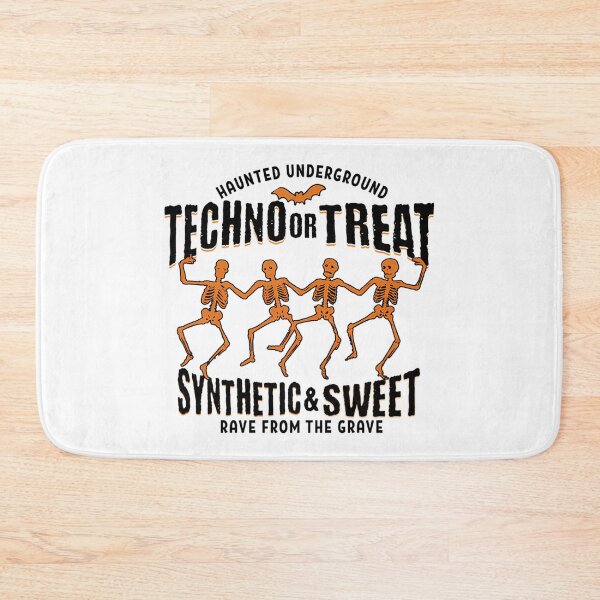 Item preview, techno - or treat halloween sweet (black) designed and sold by eBHua.