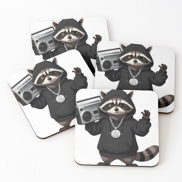 Item preview, Raccoon Hip Hop designed and sold by pumsquare.