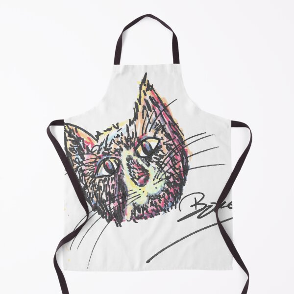 Item preview, Messy Cat Portrait Boke designed and sold by BOKEbyTC.