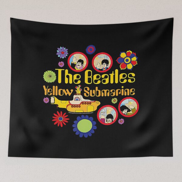Item preview, the beatles yellow submarine circle retro pop designed and sold by eBHua.