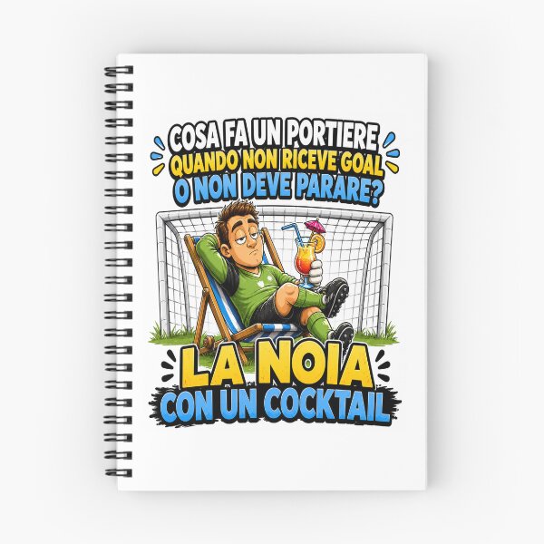 Item preview,  Bored Goalkeeper – Funny Soccer Cartoon with Cocktail designed and sold by RipantinaFantasy .