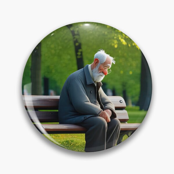 Item preview, Old Fart sat alone on a park bench designed and sold by Colin Bentham.
