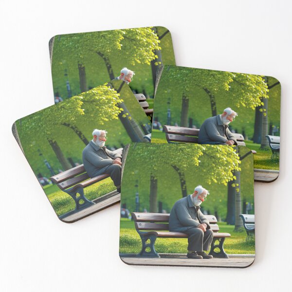 Item preview, Old Fart sat alone on a park bench designed and sold by Colin Bentham.