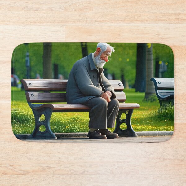 Item preview, Old Fart sat alone on a park bench designed and sold by Colin Bentham.