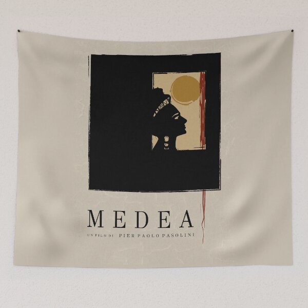 Item preview, Medea Poster | Pier Paolo Pasolini Tribute | Italian Cinema Wall Art | Minimalist Film Print | Arthouse Movie Decor designed and sold by MORKINO POSTERS.