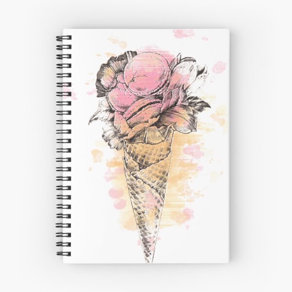 Item preview, ice cream and macaroons  designed and sold by deneudelStudio.