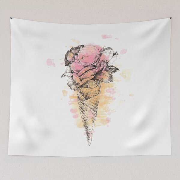 Item preview, ice cream and macaroons  designed and sold by deneudelStudio.