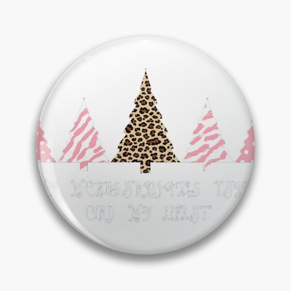 Item preview, Pink Leopard Christmas Trees Merry Christmas designed and sold by lht6474.