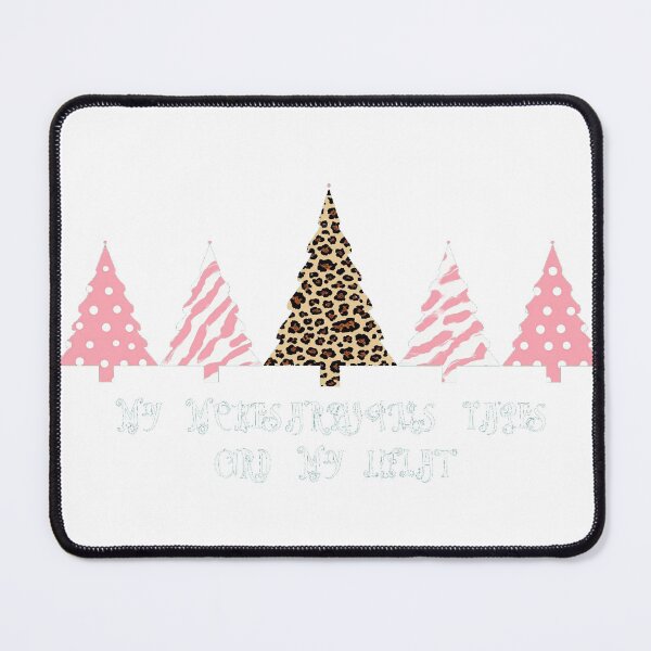 Item preview, Pink Leopard Christmas Trees Merry Christmas designed and sold by lht6474.