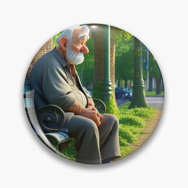 Item preview, Old Fart sat alone on a park bench designed and sold by Colin Bentham.