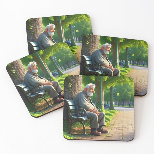 Item preview, Old Fart sat alone on a park bench designed and sold by Colin Bentham.