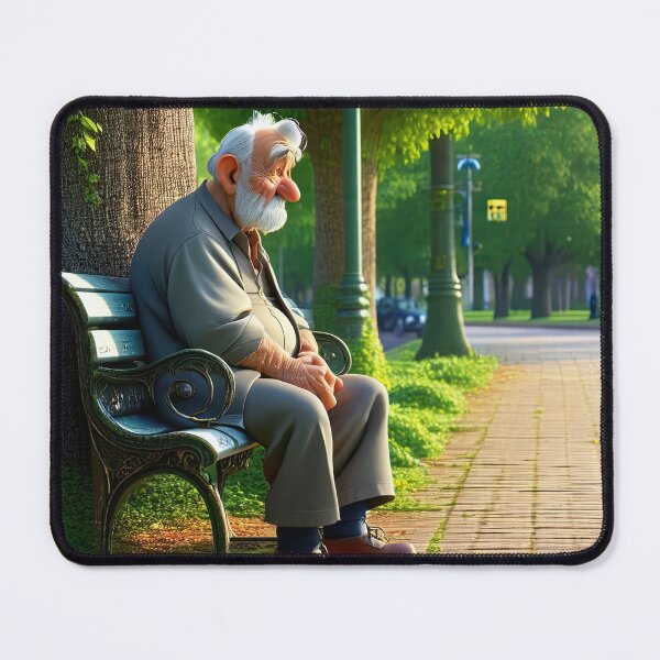 Item preview, Old Fart sat alone on a park bench designed and sold by Colin Bentham.