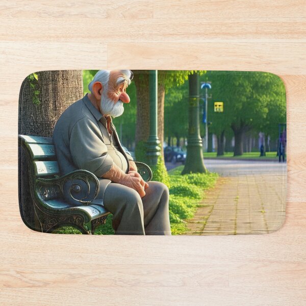 Item preview, Old Fart sat alone on a park bench designed and sold by Colin Bentham.