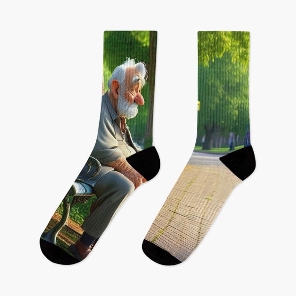 Item preview, Old Fart sat alone on a park bench designed and sold by Colin Bentham.