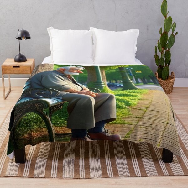 Item preview, Old Fart sat alone on a park bench designed and sold by Colin Bentham.