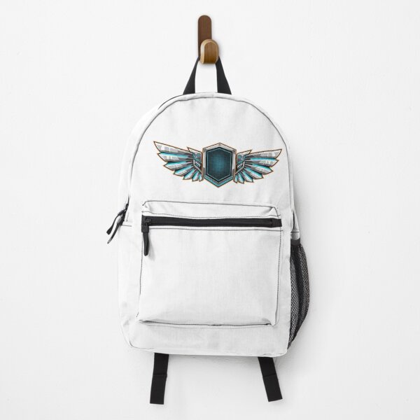 Item preview, Cybernetic Mech Wings Shield - Futuristic Gaming Emblem designed and sold by Dzblack.