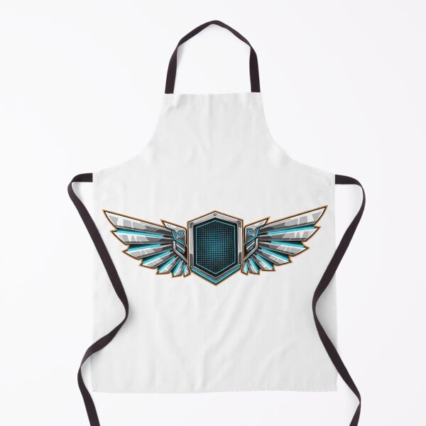 Item preview, Cybernetic Mech Wings Shield - Futuristic Gaming Emblem designed and sold by Dzblack.