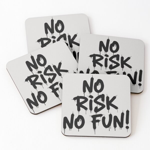 Item preview, No Risk No Fun Typography | Motivational Quote Design designed and sold by RajDeals.