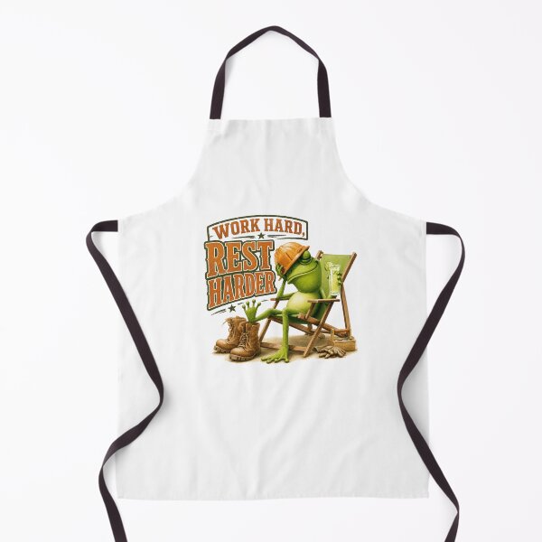 Item preview, Work Hard Rest Harder Funny Frog Blue Collar Labor Day Design designed and sold by VikArt7.