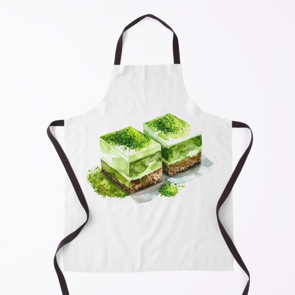 Item preview, Japanese Matcha Cake Watercolor Painting designed and sold by BetweenForms.