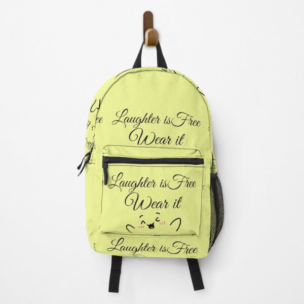 Item preview, Laughter Is Free – Wear It | Cute Motivational Quote T‑Shirt Design designed and sold by EdgeSphere.