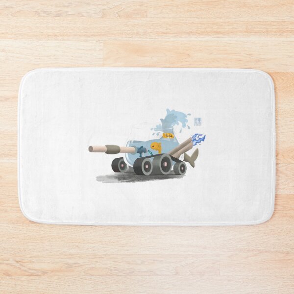 Item preview, A Fish Tank Funny Pun Military Combat Vehicle Art designed and sold by Shoaibstudio.