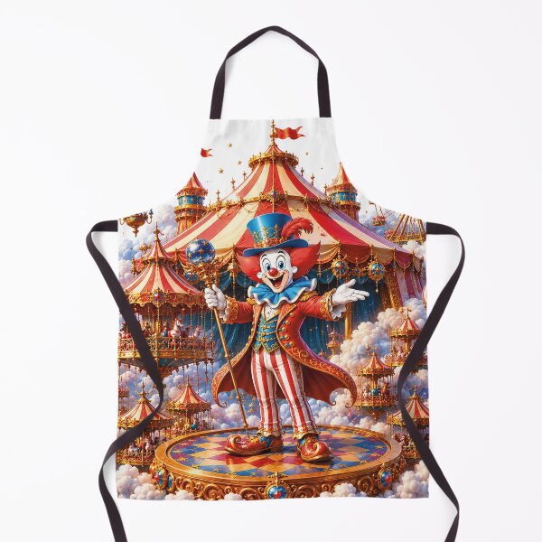 Item preview, Fantasy Circus Floating Among Clouds | Magical Clown Ringmaster Art designed and sold by lavanya11.