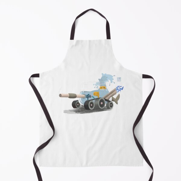 Item preview, A Fish Tank Funny Pun Military Combat Vehicle Art designed and sold by Shoaibstudio.