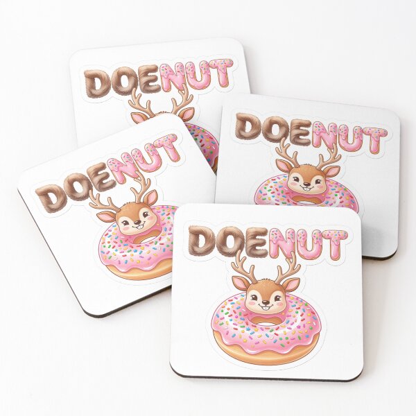 Item preview, DOEnut Sweet Deer Wordplay Sticker designed and sold by Imaginarium of Chaos falcon88 .