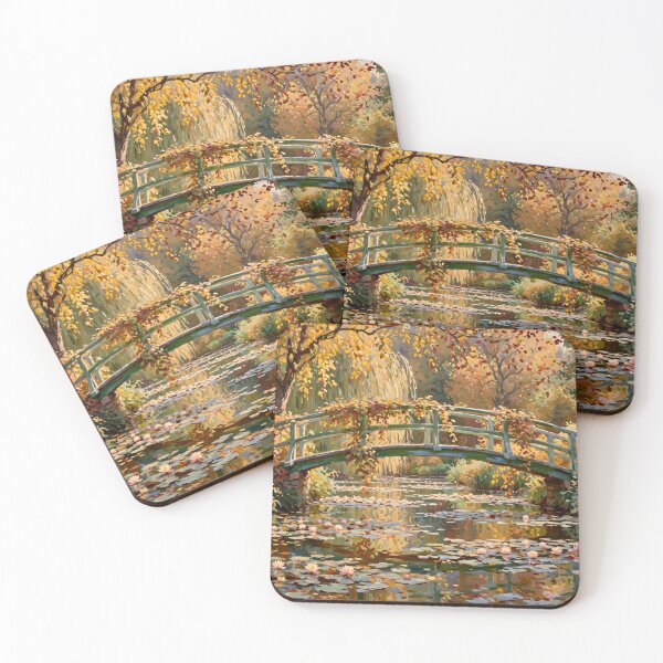 Item preview, Impressionist Autumn Giverny Bridge designed and sold by Late Theory.