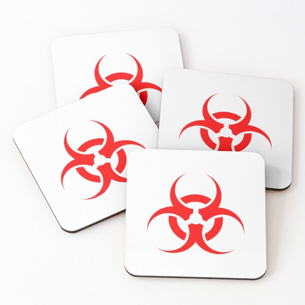 Item preview, Red Biohazard Warning Sign Alternative Symbol designed and sold by pattern-archive.