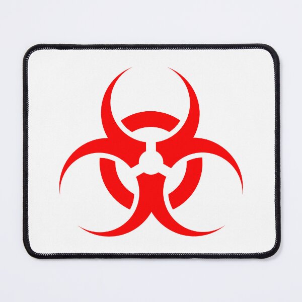 Item preview, Red Biohazard Warning Sign Alternative Symbol designed and sold by pattern-archive.