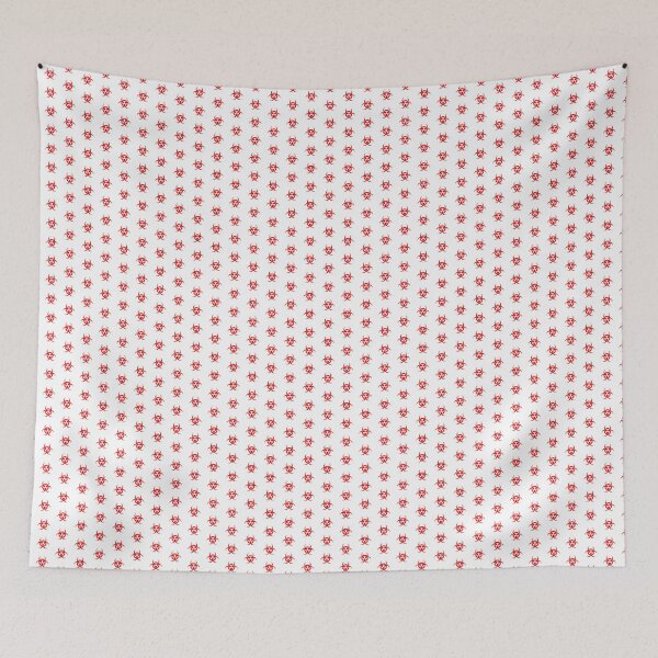 Item preview, Red Biohazard Warning Sign Alternative Symbol designed and sold by pattern-archive.