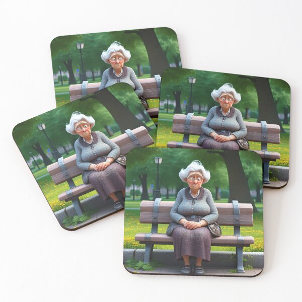 Item preview, Old Fart sat alone on a park bench designed and sold by Colin Bentham.