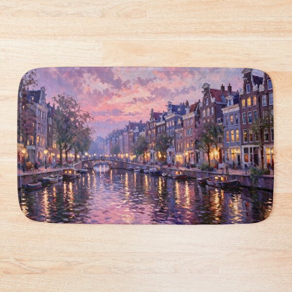 Item preview, Impressionist Cityscapes - Amsterdam Canal Grande Sunset designed and sold by Late Theory.