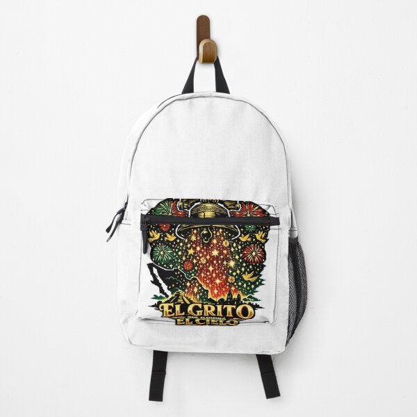 Item preview, El Grito Que Ilumino El Cielo Mexican Independence Day Bell And Fireworks Art designed and sold by irfanshikh.