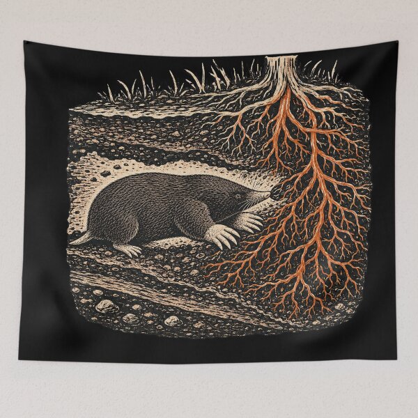 Item preview, Root-Access Mole – Linux Sysadmin Design designed and sold by yagniikd-.