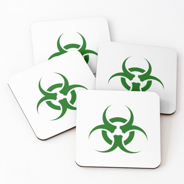 Item preview, Dark Green Biohazard Warning Sign Alternative Symbol designed and sold by pattern-archive.