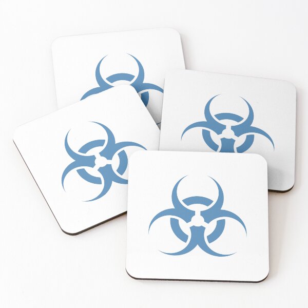 Item preview, Steel Blue Biohazard Warning Sign Alternative Symbol designed and sold by pattern-archive.