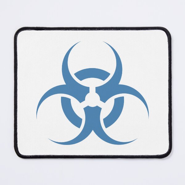Item preview, Steel Blue Biohazard Warning Sign Alternative Symbol designed and sold by pattern-archive.