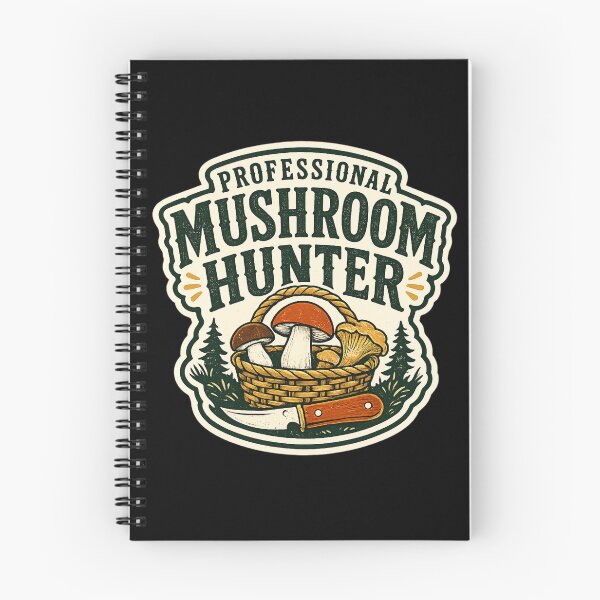 Item preview, Vintage Mushroom Foraging Graphic – Forest Hunter Design designed and sold by OddHobbyClub.