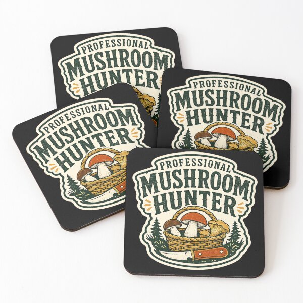 Item preview, Vintage Mushroom Foraging Graphic – Forest Hunter Design designed and sold by OddHobbyClub.