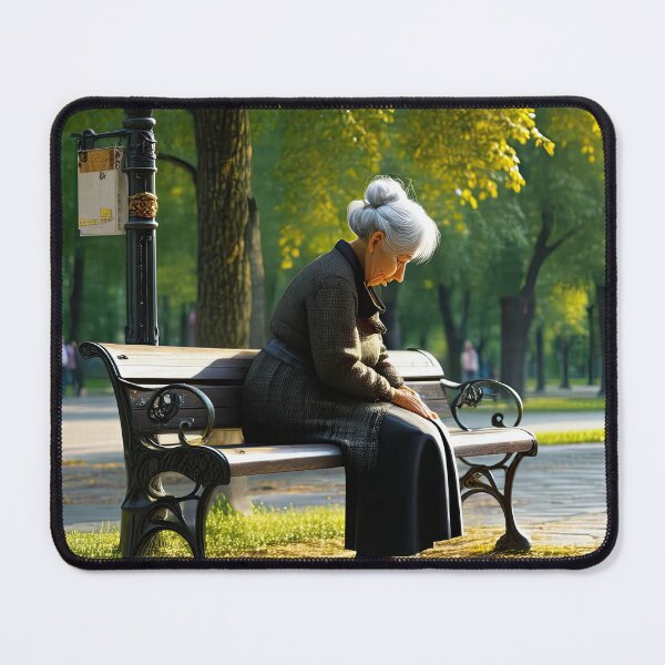 Item preview, Old Fart sat alone on a park bench designed and sold by Colin Bentham.