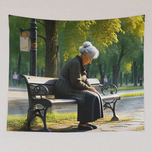 Item preview, Old Fart sat alone on a park bench designed and sold by Colin Bentham.