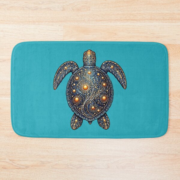 Item preview, Sea Turtle Top View | Ocean Galaxy Artwork designed and sold by Zaru Art Studio.