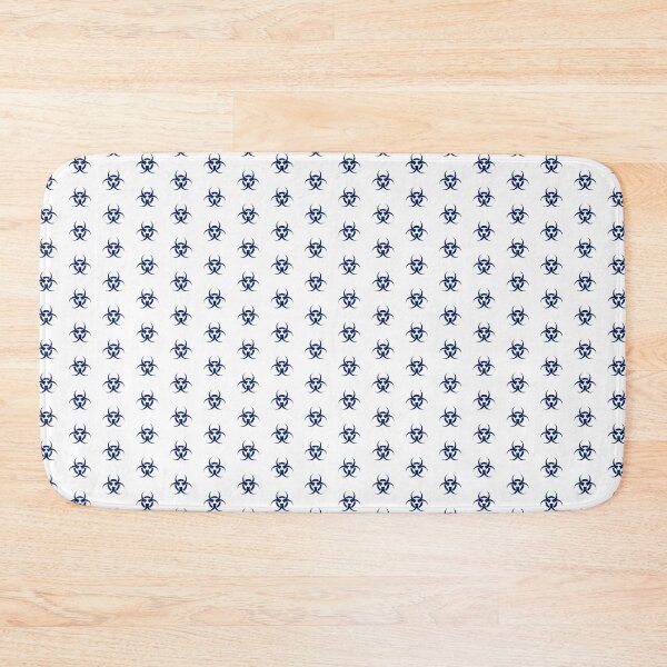 Item preview, Navy Blue Biohazard Warning Sign Alternative Symbol designed and sold by pattern-archive.