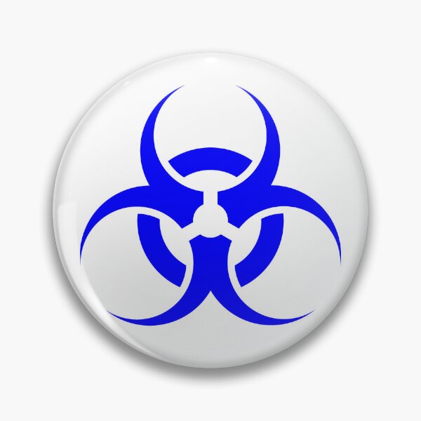 Item preview, Blue Biohazard Warning Sign Alternative Symbol designed and sold by pattern-archive.