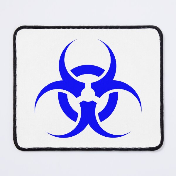 Item preview, Blue Biohazard Warning Sign Alternative Symbol designed and sold by pattern-archive.